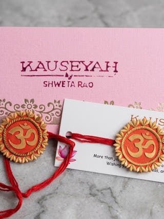Om Sikki Grass Handmade Rakhi