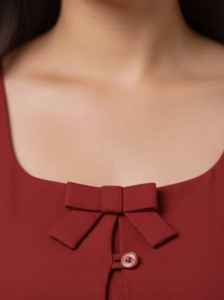 Ruby Bow Top