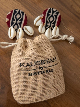 Juhu Upcycled Handmade Textile Earring