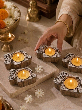 Bhas Tealight Candle Holder | Set of 3