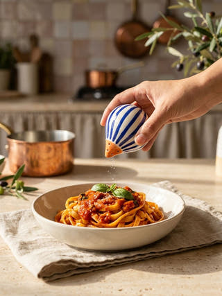 Elara Ceramic Salt & Pepper Sprinkle Set