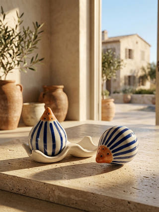 Elara Ceramic Salt & Pepper Sprinkle Set