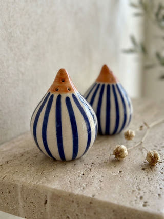 Elara Ceramic Salt & Pepper Sprinkle Set