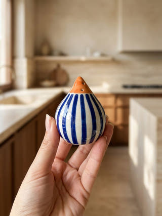 Elara Ceramic Salt & Pepper Sprinkle Set