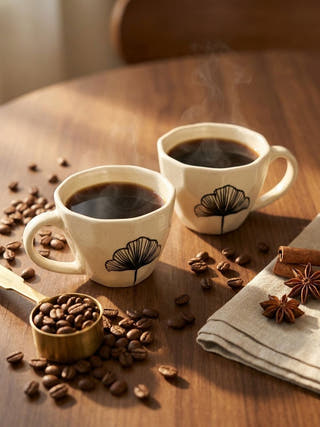 Vana Handcrafted Blue Pottery Mug | Set Of 2
