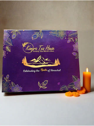 Elegant Glass Infuser & Organic Handcrafted Tea (Set of 3) Premium Gift Set