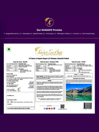 Elegant Glass Infuser & Organic Handcrafted Tea (Set of 3) Premium Gift Set