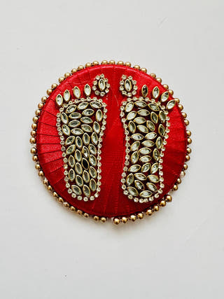 Goddess Lakshmi Charan Little Canvas