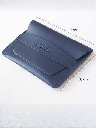 Greece Navy Flap Wallet