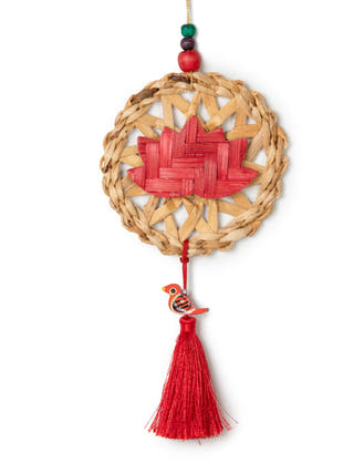 Chakra Lotus Handcrafted Banana Hanging - Set of 2