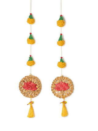 Marigold Lotus Handcrafted Banana Hanging - Set of 2