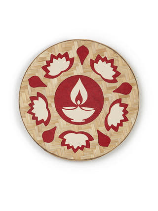 Diya Handcrafted Bamboo Rangoli Light
