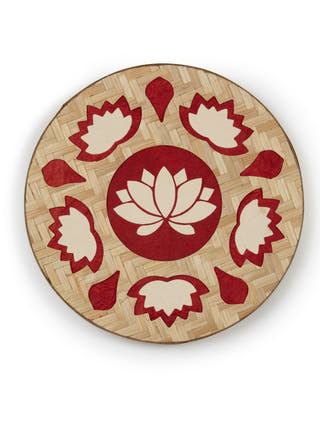 Lotus Handcrafted Bamboo Rangoli Light