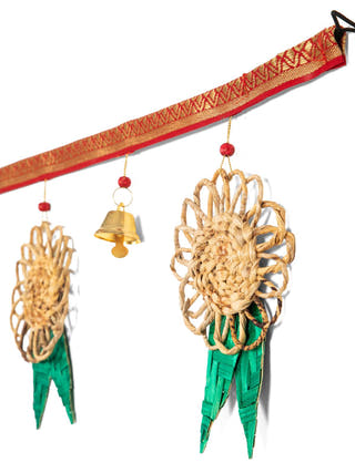 Pushp Handcrafted Banana & Bamboo Toran