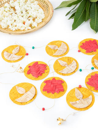 Jyoti Handcrafted Bamboo Streamers - Set of 2