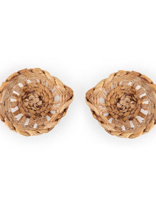 Jali Diya Handcrafted BananaTea Light Holder - Set of 5