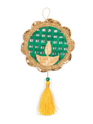 Deepak Handcrafted Bamboo Hanging - Set of 2