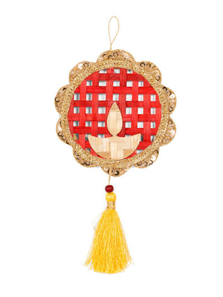 Deepak Handcrafted Bamboo Hanging - Set of 2