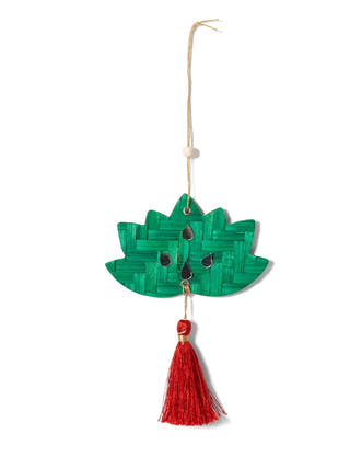 Lotus Handcrafted Bamboo Hanging - Set of 4