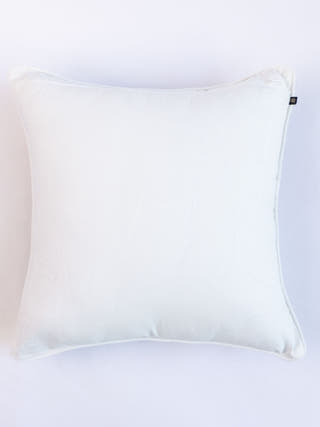 Country Style Multi Embroidered Peach Carnation Granny Cushion Cover