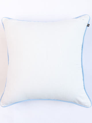 Hamptons Style Multi Embroidered Blue Paisley Cushion Cover