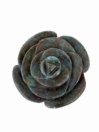 Ruby Kyanite Flower Hand Carved Crystal