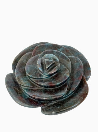Ruby Kyanite Flower Hand Carved Crystal