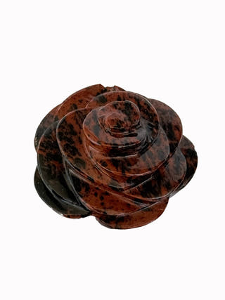Mahogany Obsidian Flower Hand Carved Crystal