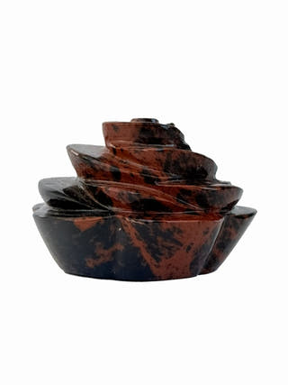 Mahogany Obsidian Flower Hand Carved Crystal