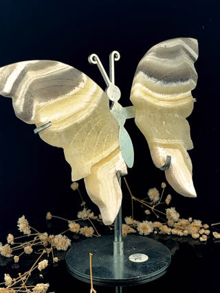 White Onyx Butterfly – Purity & Calm