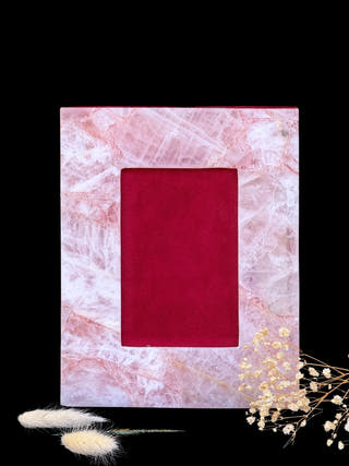 Rose Quartz Frame Natural Stone Finish