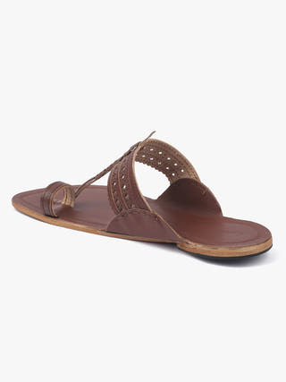 Brown Badshah Men Kolhapuri Chappal