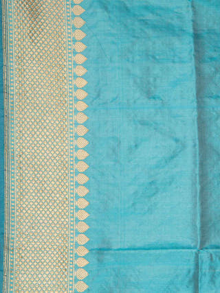 Kadhwa Floral Check Jangla Saree HKVBenaras