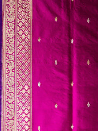 Double Jaal Kadhwa Meenakari Saree HKVBenaras