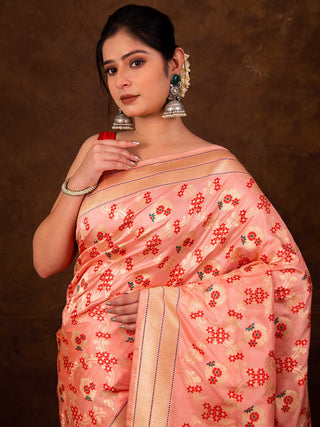 Meenakari Jaal Kadhwa Saree HKVBenaras