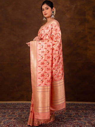 Meenakari Jaal Kadhwa Saree HKVBenaras