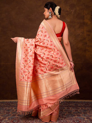Meenakari Jaal Kadhwa Saree HKVBenaras