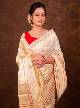 Bootidaar Kadhwa Meenakari Saree HKVBenaras