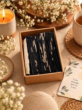 Mindful Self-Care Gift Box | Affirmation Cards, To-Do List, Evil Eye Holder & Ceramic Mugs