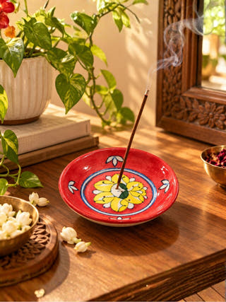 Festive Bloom Gift Box | Handmade Toran, Diya Set & Floral Incense Holder | Diwali Home Décor
