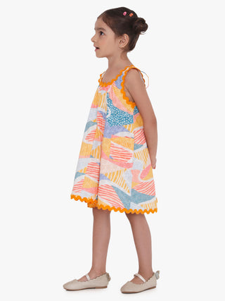 Whimsy Hills Printed Flare Dress Miko Lolo