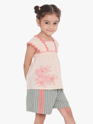 Alouette Jacquard Striped Shorts Miko Lolo