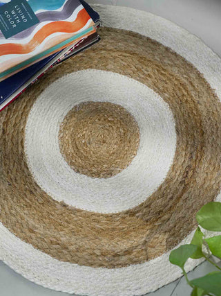 "Serene Spaces: Tranquil Ambiance with Jute Rug Grace" Home Yarn