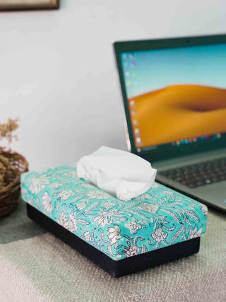 Skies Hand Woven Tissue Box Home Yarn