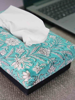 Skies Hand Woven Tissue Box Home Yarn