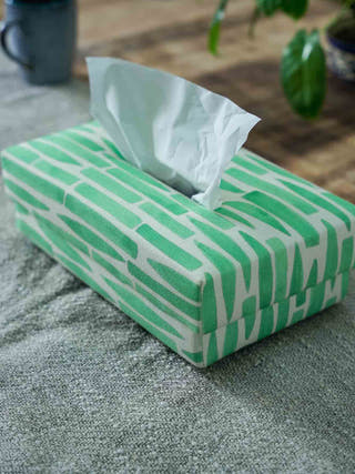Serenity In Green Tissue Box Home Yarn