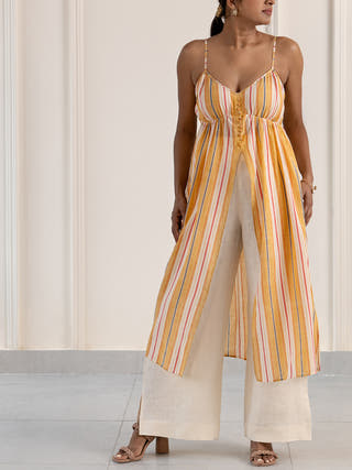 Lantana handwoven cotton top Headstrong by Hema Sharma