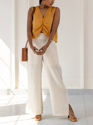 Mimosa linen top Headstrong by Hema Sharma