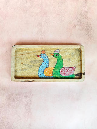 Gond Tray Birds Motif