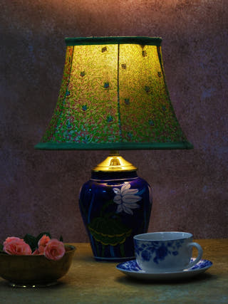 Brocade Bell Lampshade